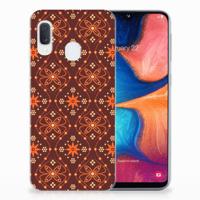 Samsung Galaxy A20e | TPU bumper | Batik Brown