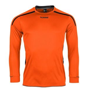 Hummel 111005 Preston Shirt l.m. - Orange-Black - S