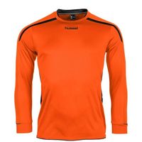Hummel 111005 Preston Shirt l.m. - Orange-Black - S
