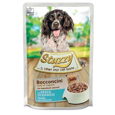 STUZZY Zeevis in gelei - nat hondenvoer - 100g