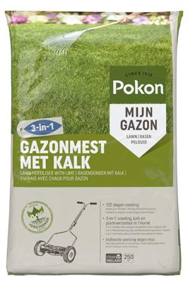 Gazonmest met Kalk 250m2 - Pokon