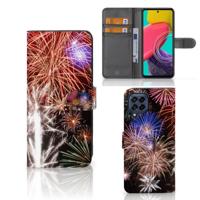Samsung Galaxy M53 | Wallet Case | met Pasjes | Vuurwerk