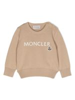 Moncler Enfant pull à logo brodé - Tons neutres - thumbnail