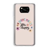 Happy days: Xiaomi Poco X3 Pro Transparant Hoesje
