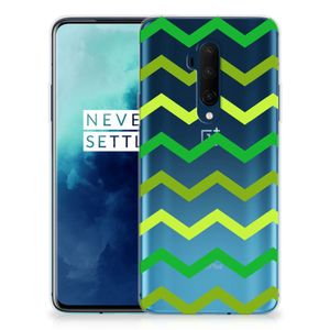 OnePlus 7T Pro TPU bumper Zigzag Groen