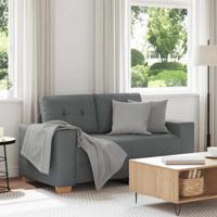 Loveseat bank 120 cm stof donkergrijs Loveseat bank 120 cm stof donkergrijs