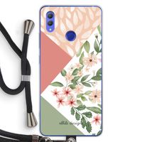Sweet heaven geometrics: Honor Note 10 Transparant Hoesje met koord