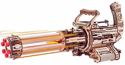 Robotime Rotating-Barrel Machine Gun Modelbouw Knutselen
