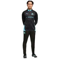 PUMA Olympique Marseille Trainingspak 1/4-Zip 2025-2026 Zwart Lichtblauw