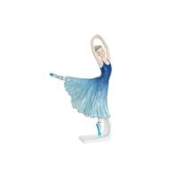 Decoratieve figuren DKD Home Decor Blauw Romantiek Balletdanseres 13 x 6 x 23 cm
