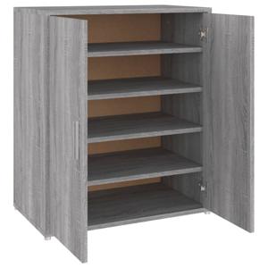 The Living Store Schoenenkast - Praktisch - Schoenenopslag - 60x35x70 cm - Grijs sonoma eiken