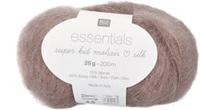 Rico Essentials Super Kid Mohair Loves Silk 58 Grey-Brown