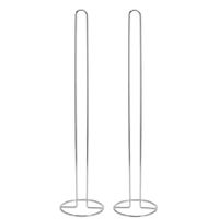 Excellent Houseware 2x stuks toiletrollen houder van metaal 61 x 15 cm - thumbnail