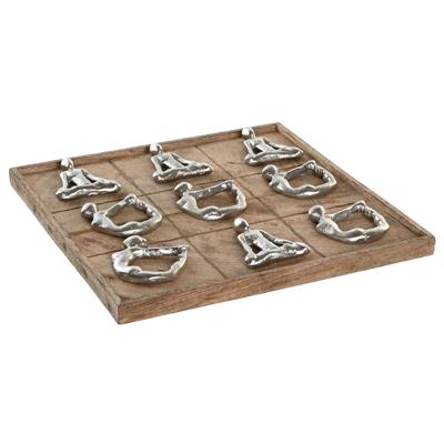 Drie-op-een-rij Spel DKD Home Decor 32 x 32 x 3 cm