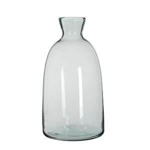 Fles vazen Florine 22 x 44 cm transparant gerecycled glas
