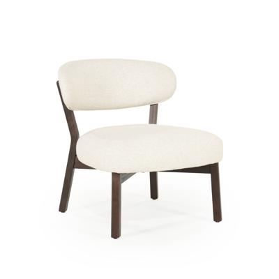 Eleonora Fauteuil 'Mikky' kleur Beige/Bruin