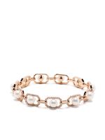 SHAY bracelet en or rose 18ct serti de diamants et de perles - thumbnail