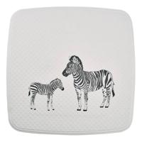 RIDDER RIDDER Douchemat Zebra 54x54 cm wit en zwart - thumbnail