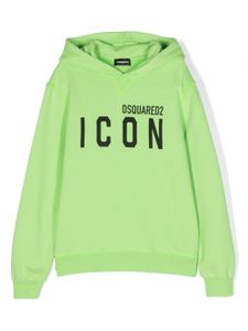 DSQUARED2 KIDS hoodie à imprimé Icon - Vert