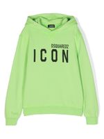 DSQUARED2 KIDS hoodie à imprimé Icon - Vert