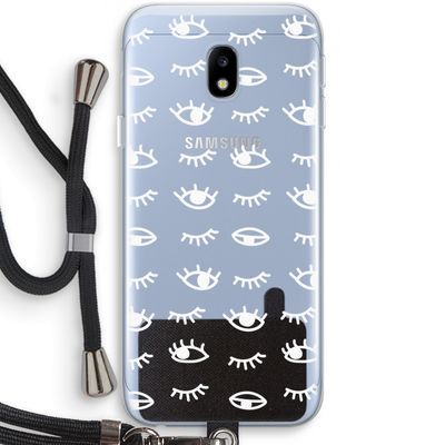 Eye pattern #3: Samsung Galaxy J3 (2017) Transparant Hoesje met koord