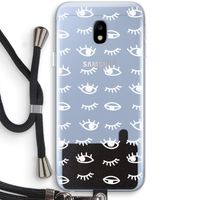 Eye pattern #3: Samsung Galaxy J3 (2017) Transparant Hoesje met koord