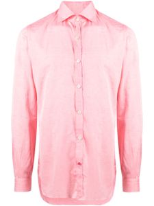 Isaia chemise à col italien - Rose