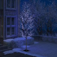 Kerstboom 1200 LED's blauw licht kersenbloesem 400 cm - thumbnail