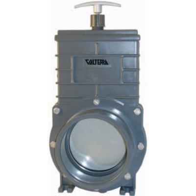 Valterra PVC Schuifkraan 75mm voor Vijver & Zwembad - Waterstroom Controle met Drievoudige O-ring