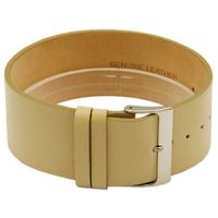 Horlogeband Universeel CCC.1033 / Z033 Leder Beige 28mm