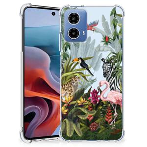 Case Anti-shock voor Motorola Moto G34 Jungle