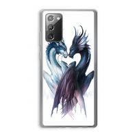 Yin Yang Dragons: Samsung Galaxy Note 20 / Note 20 5G Transparant Hoesje