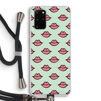 Lipjes: Samsung Galaxy S20 Plus Transparant Hoesje met koord