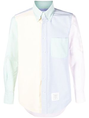 Thom Browne chemise colour block à manches longues - Rose