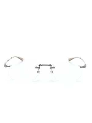 Montblanc lunettes de vue à design sans monture - Argent