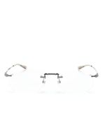 Montblanc lunettes de vue à design sans monture - Argent