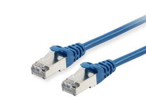 Equip 605630 RJ45 Netwerkkabel, patchkabel CAT 6 S/FTP 1.00 m Blauw Vergulde steekcontacten 1 stuk(s)