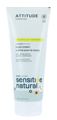 Attitude Baby Oatmeal Unscented Body Cream Extra Gentle