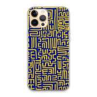 Majorelle Blue Print: iPhone 13 Pro Max Transparant Hoesje