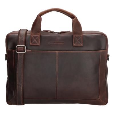 Hide & stitches japura laptoptas 15,6 inch-Dark Brown