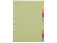 Pergamy tabblad a4 pastel karton 10-tabs