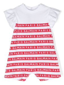 Balmain Kids t-shirt à manches volantées - Blanc