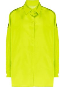 Valentino Garavani chemise oversize en soie - Vert