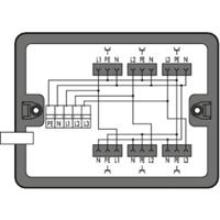 WAGO 899-631/338-000 Verdeeldoos 899 25 A Zwart 1 stuk(s)