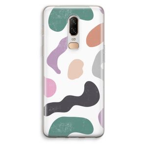 Memphis Shapes: OnePlus 6 Transparant Hoesje