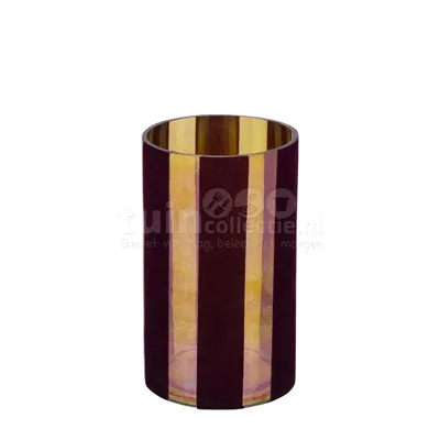 PTMD Waxinelichthouder Jeyden Bordeaux Rood M 20cm