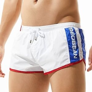 SEOBEAN Voor heren Lange zwembroeken Zwemshorts Sneldrogend Boardshorts Badpak Met zakken Mesh voering Trekkoord Zwemmen Surfen Strand Watersport Lapwerk Zomer / Rekbaar Lightinthebox