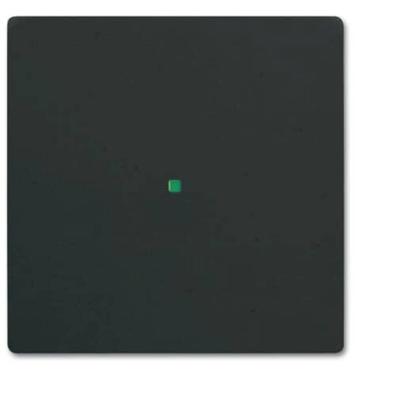 Busch-Jaeger 2CKA006220A0498 Afdekking 1-voudig free@home Diepzwart (RAL 9005), Zwart 1 stuk(s)