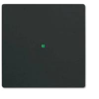 Busch-Jaeger 2CKA006220A0498 Afdekking 1-voudig free@home Diepzwart (RAL 9005), Zwart 1 stuk(s)