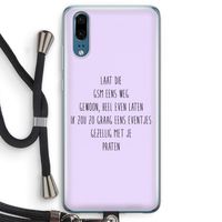 GSM: Huawei P20 Transparant Hoesje met koord